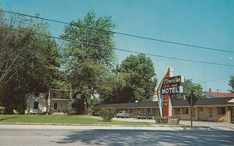 Oberlin Motel - Old Postcard